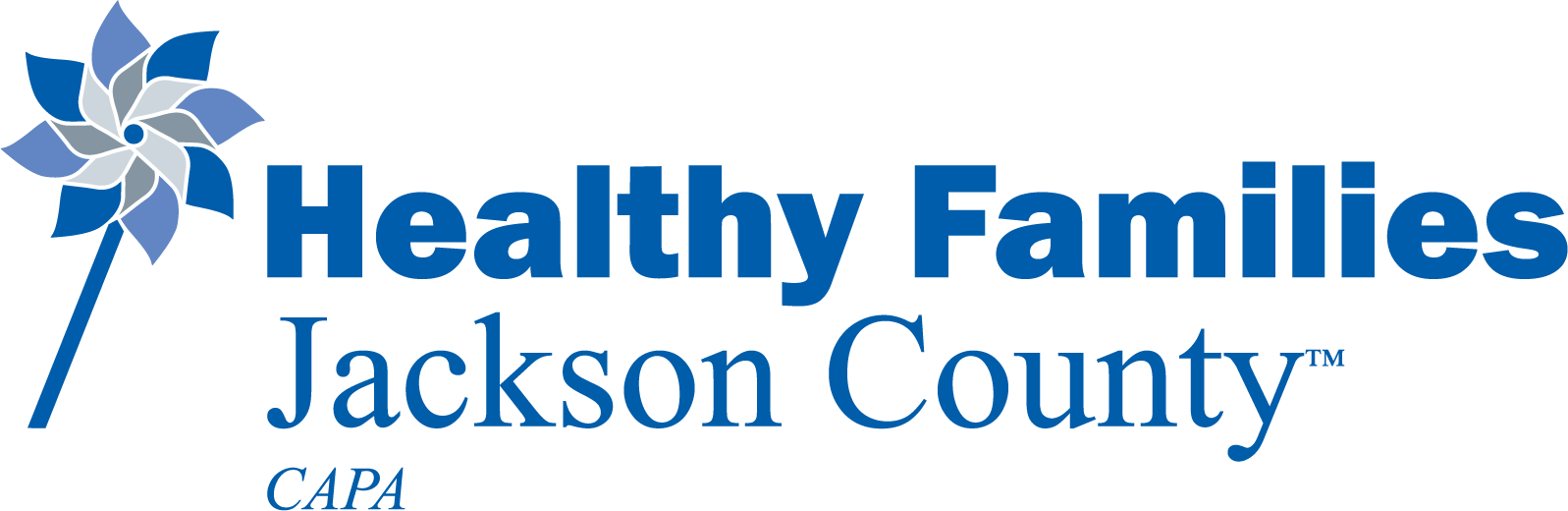 Healthy Families Jackson County CAPA Logo - Blue
